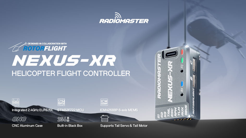 Nexus-XR Helicopter Flight Controller Integrated 2.4GHz ExpressLRS Receiver