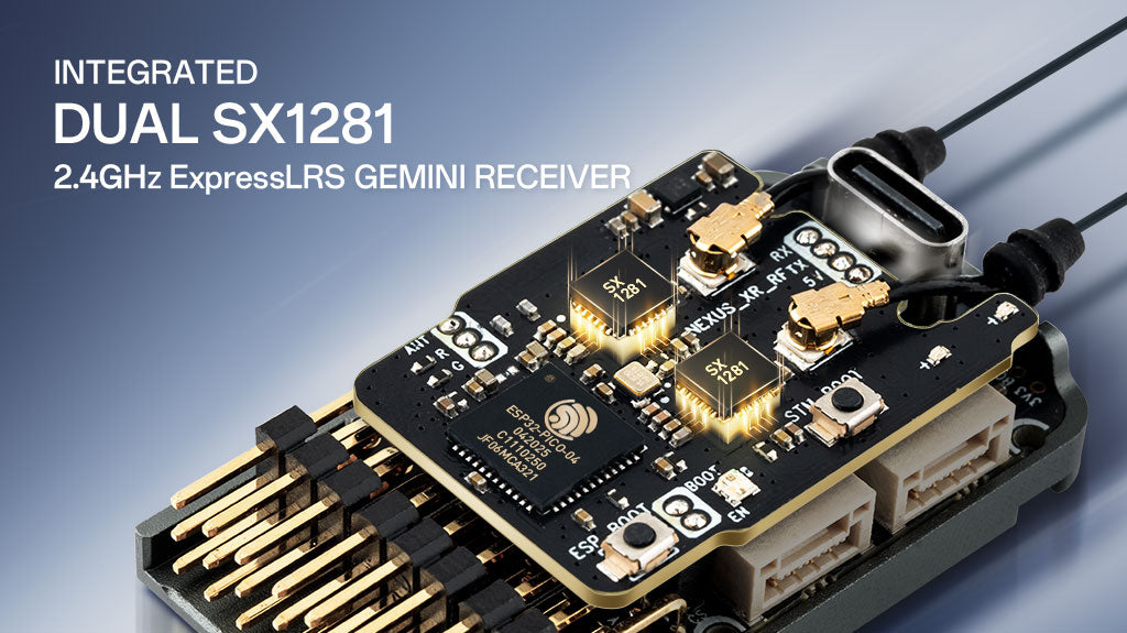 Nexus-XR Helicopter Flight Controller Integrated 2.4GHz ExpressLRS Receiver