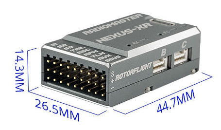 Nexus-XR Helicopter Flight Controller Integrated 2.4GHz ExpressLRS Receiver