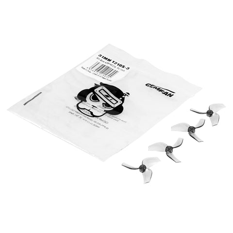 Gemfan 1219S 3-Blade Propellers (1.0mm Shaft)