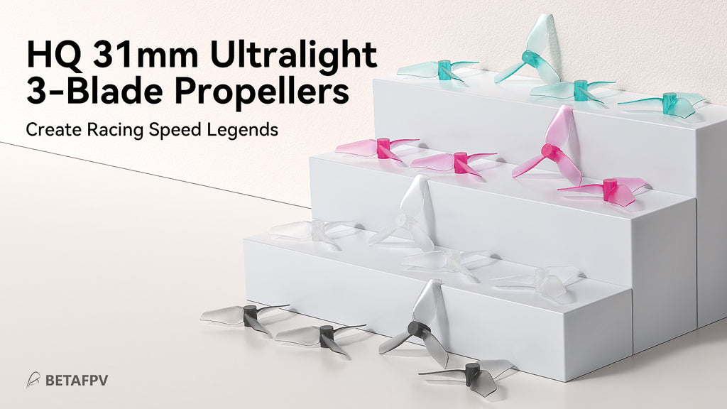 HQ 31mm Ultralight 3-Blade Propellers (1.0mm Shaft)