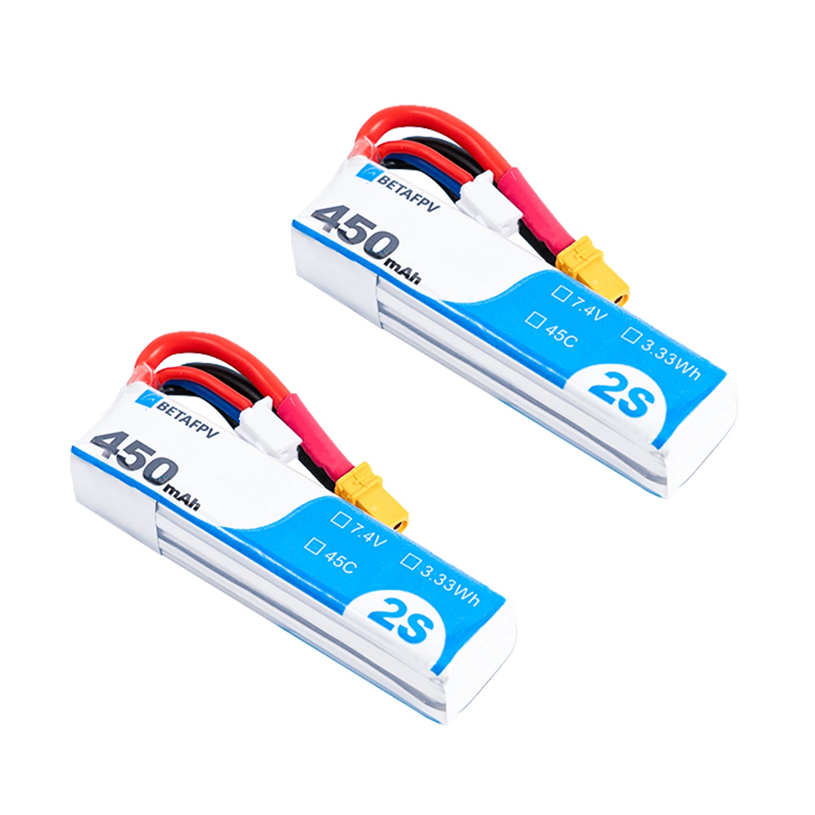 450mAh 2S 45C Lipo Battery (2PCS)