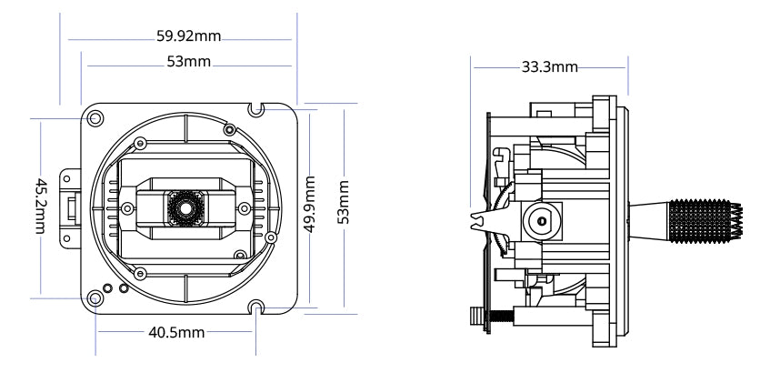 AG02 CNC Hall Gimbals for TX15 & TX16S & Boxer Radio