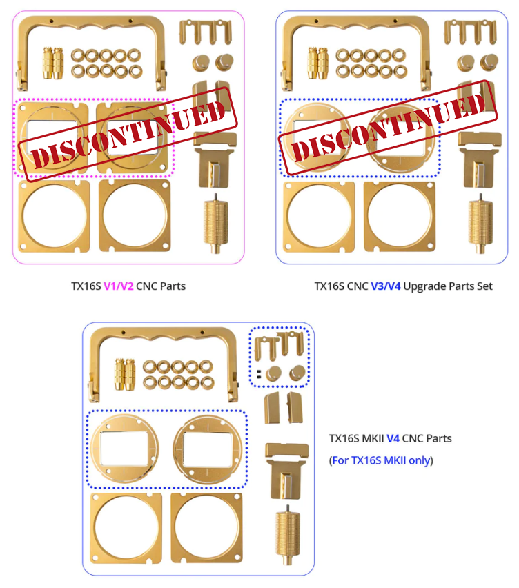 TX16S Mark II CNC Upgrade Parts Set