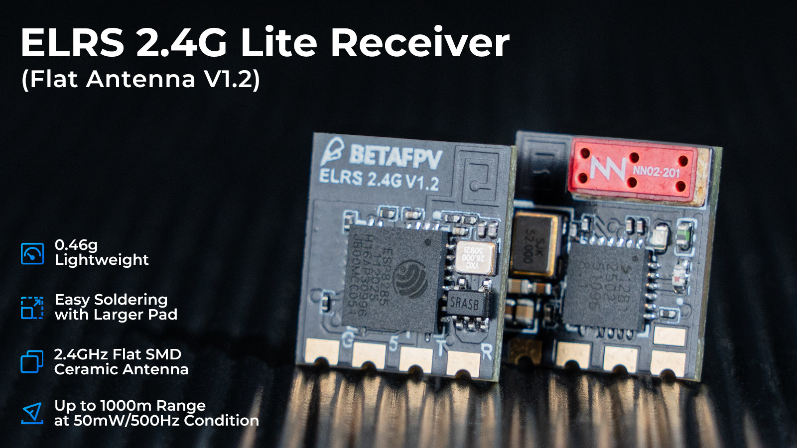 ELRS Lite Receiver Flat Antenna V1.2