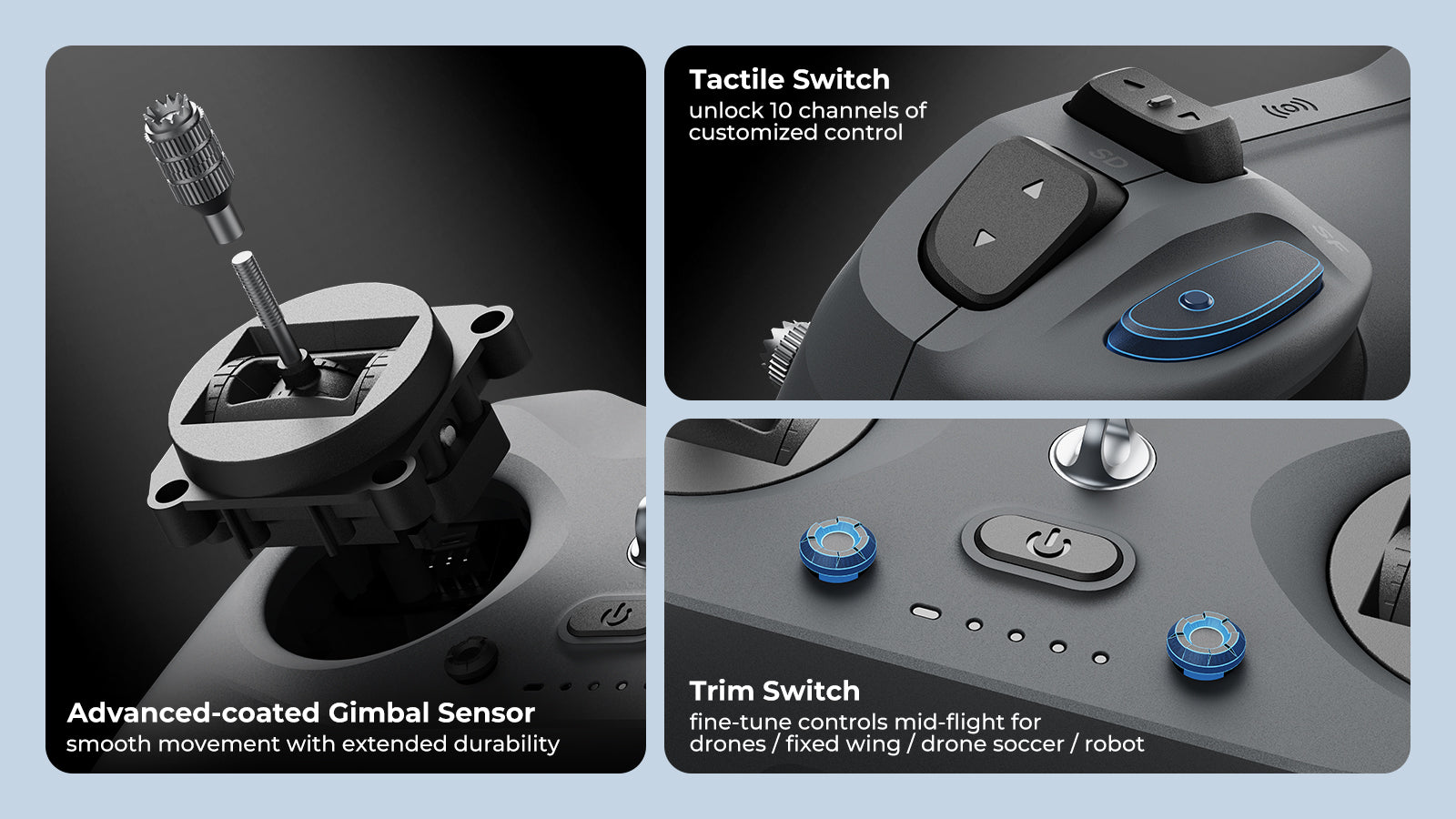 LiteRadio 4 Radio Transmitter - precise control