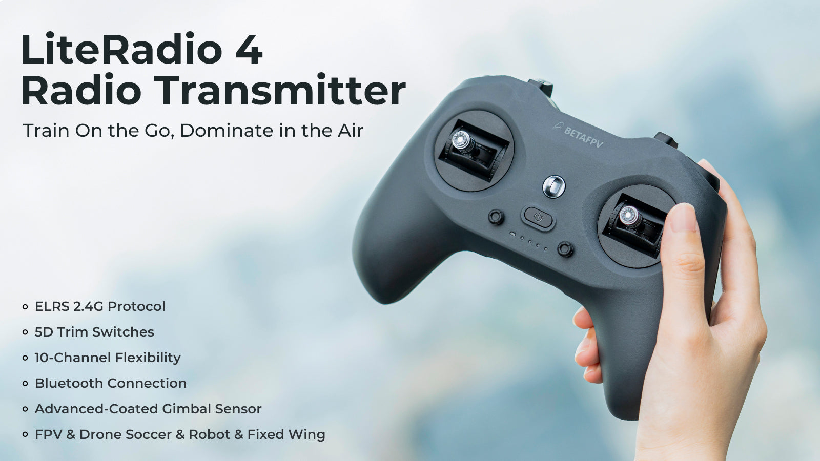 LiteRadio 4 Radio Transmitter - train on the go, dominate in the air