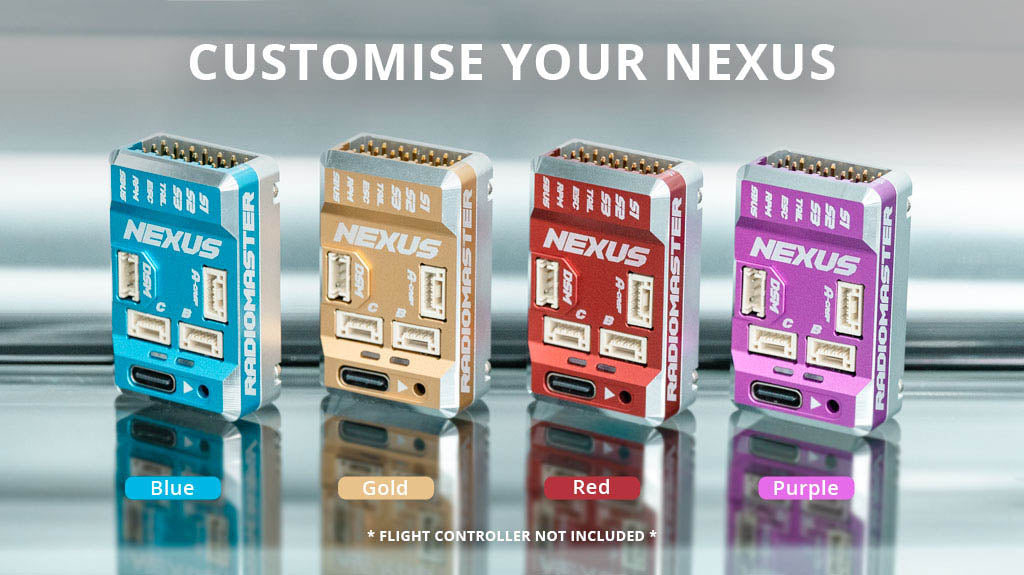 Nexus Flight Controller: Vibrant Aluminum Color Cases