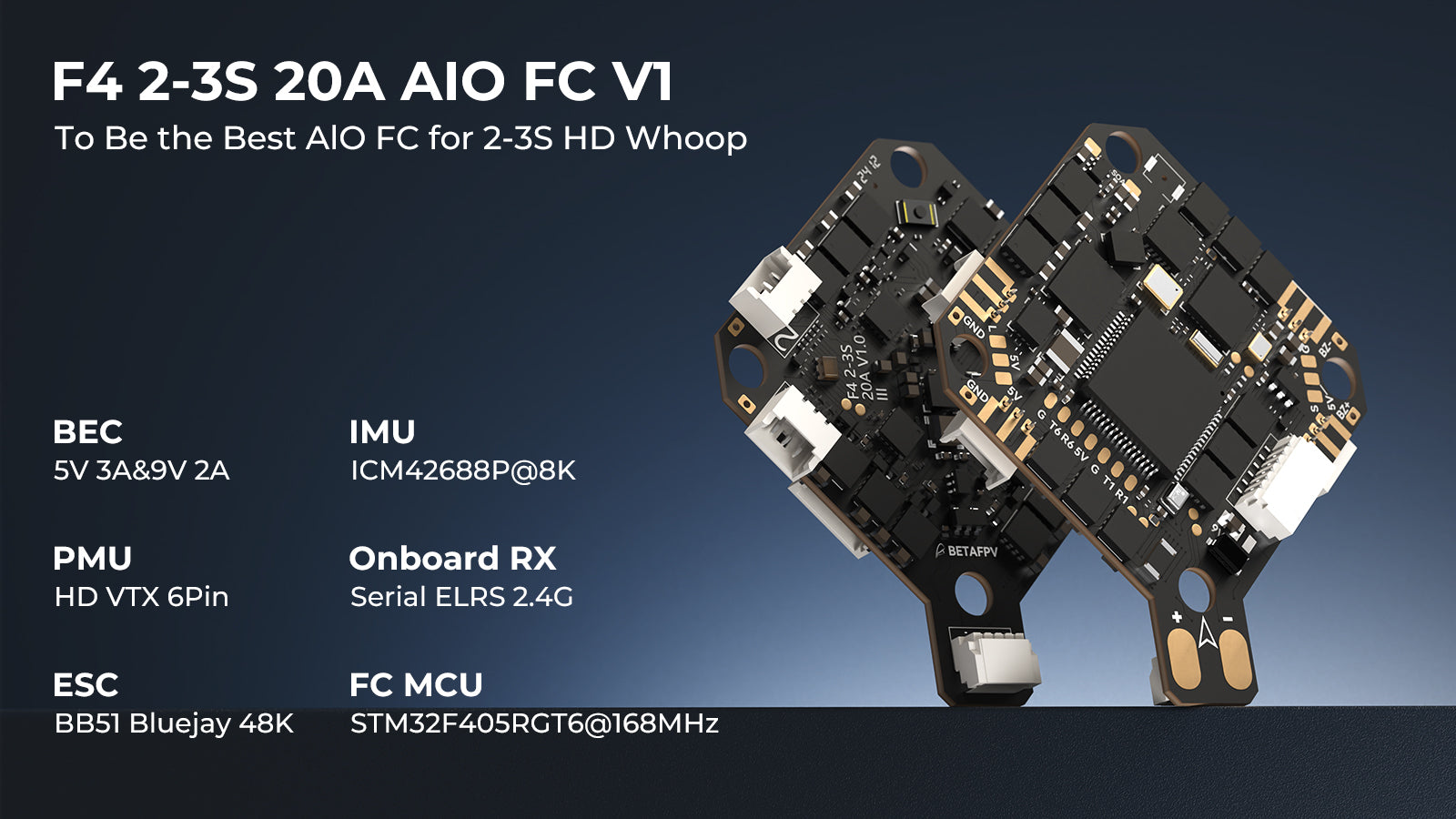 Pavo20 Pro II Brushless Whoop Quadcopter F4 2-3S 20A AIO FC