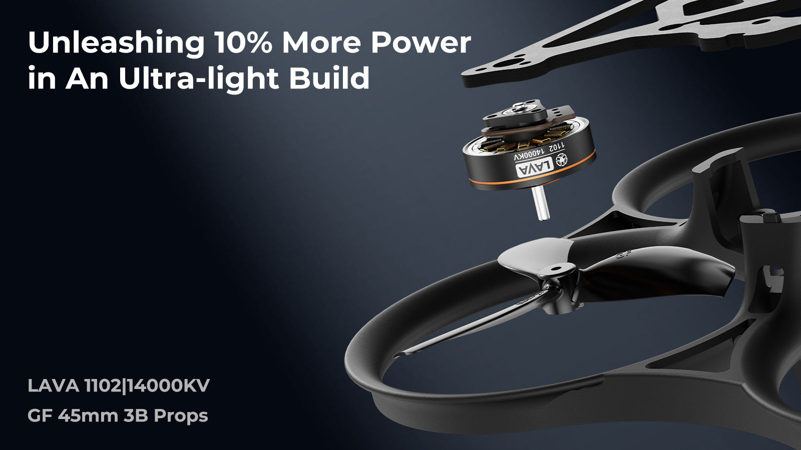 Pavo Pico II Brushless Whoop quadcopter - 10% more power