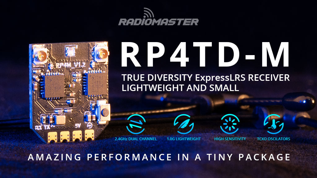 RP4TD-M ExpressLRS 2.4GHz Mini True Diversity Receiver