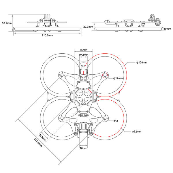 Pavo35 Brushless Whoop Frame